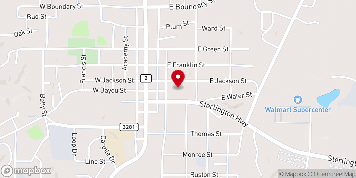 Map showing location of Union Parish Section 8 Housing