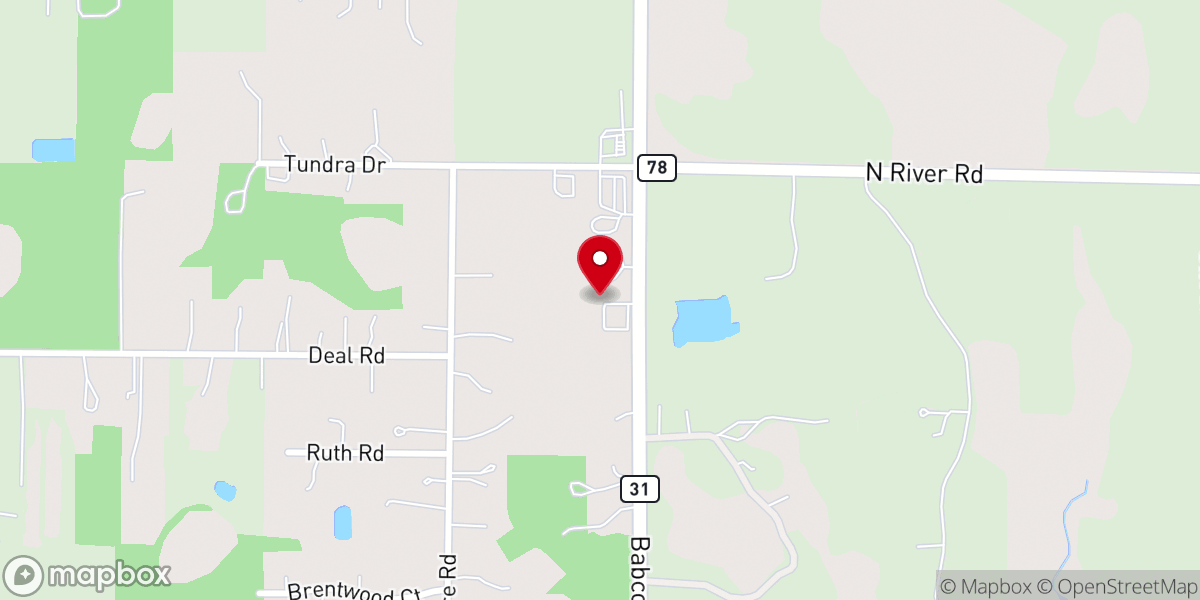 Map showing location of Ranch Road Baptist Church