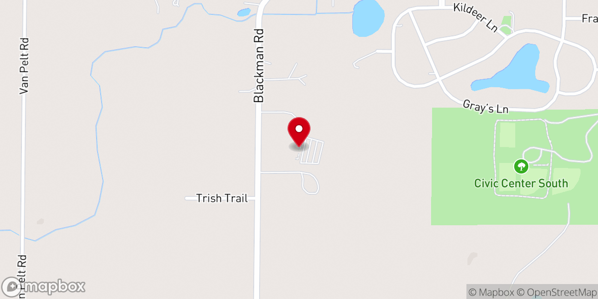 Map showing location of Cornerstone Church