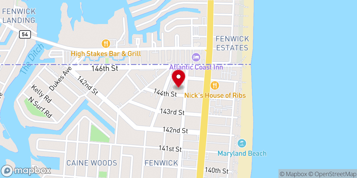 Map showing location of St. Andrew Parish Center