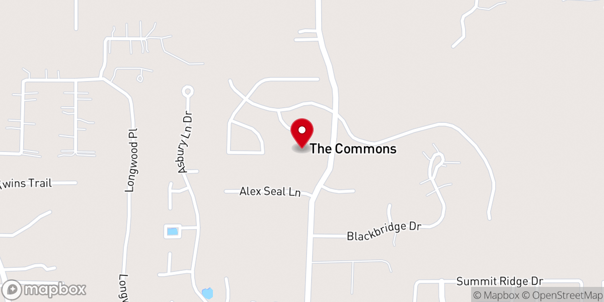 Map showing location of Crossview Baptist Church
