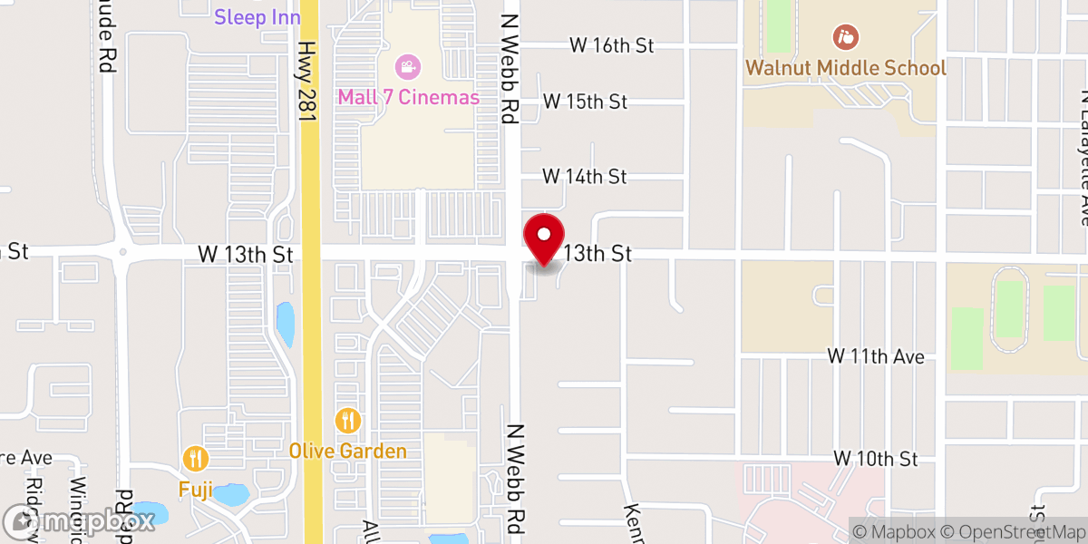 Map showing location of Baptist Church