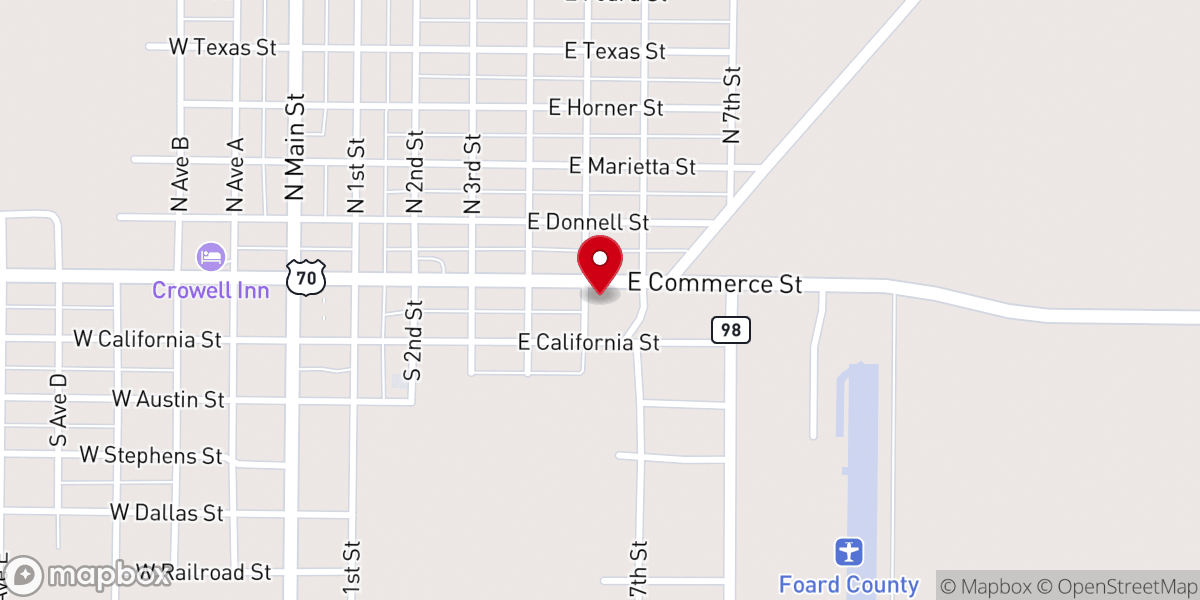 Map showing location of Abundant Life Chapel
