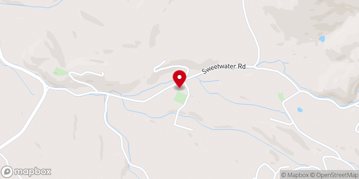 Map showing location of Shady Grove Baptist Church