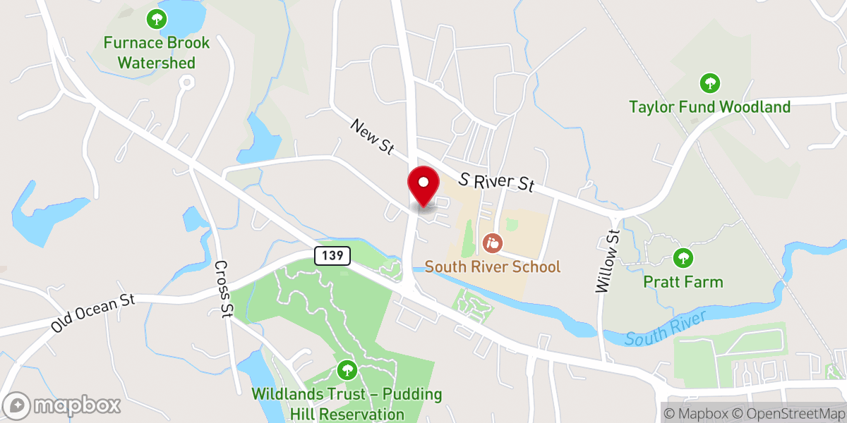 Map showing location of South River Community Church