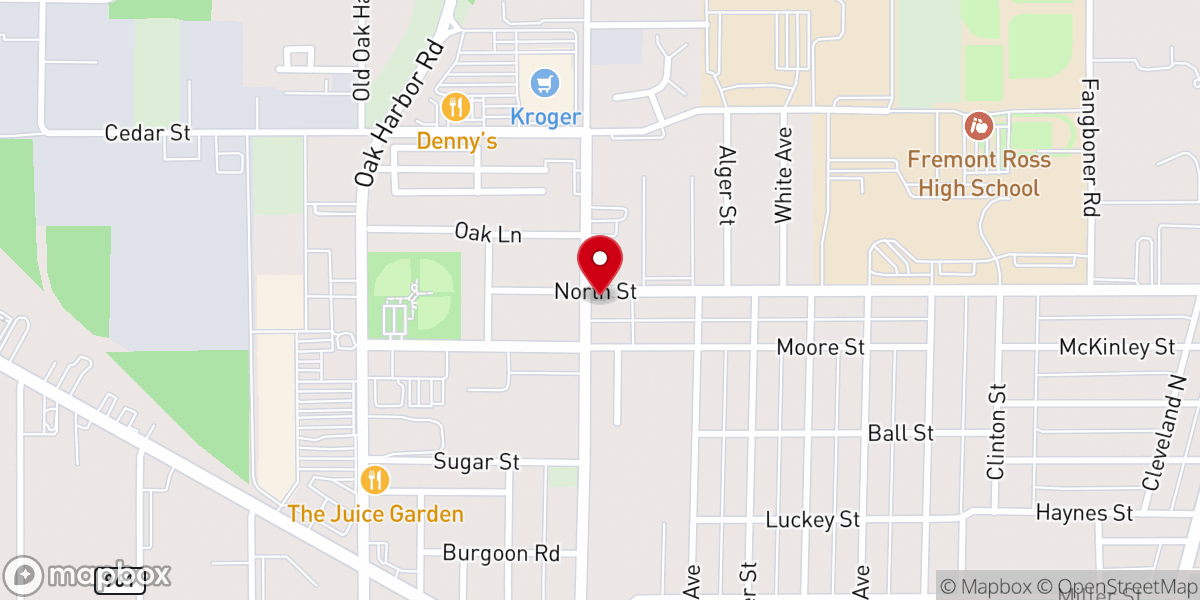 Map showing location of Grace Brethren Chapel