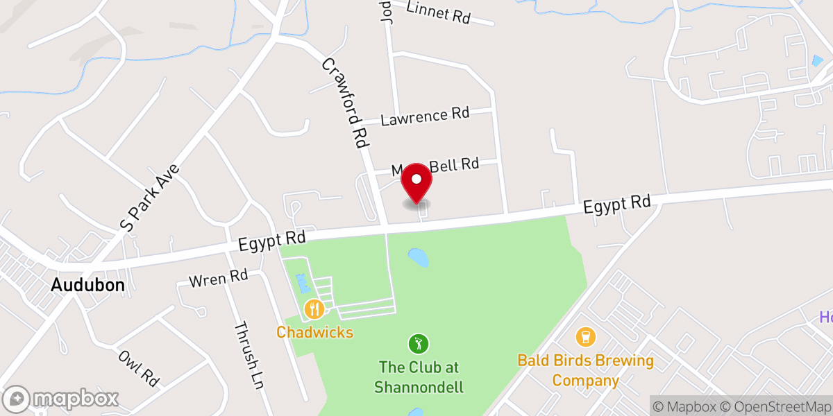 Map showing location of St Andrew's Lutheran Church