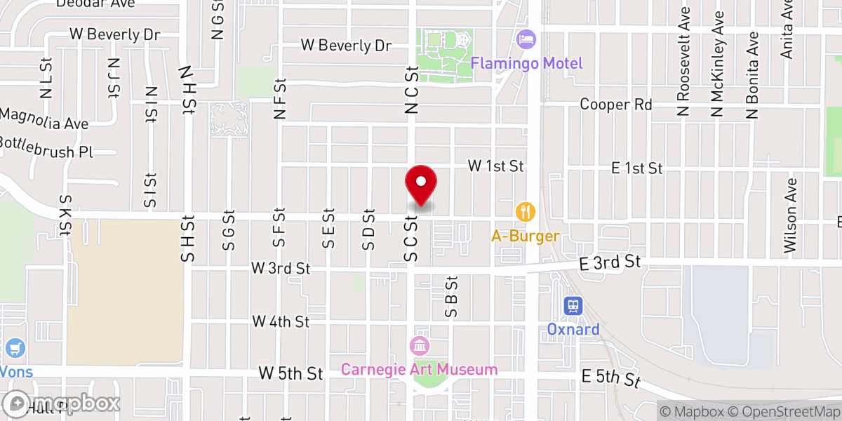 Map showing location of All Saints Episcopal Church