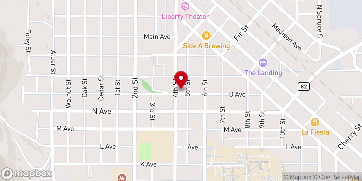 Map showing location of St Peters Episcopal Church