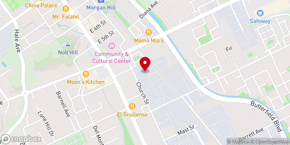 Map showing location of California Drawers