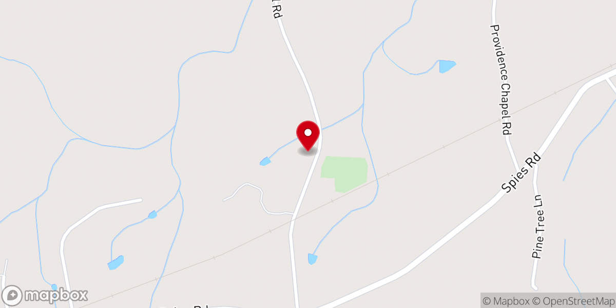 Map showing location of Browns Chapel