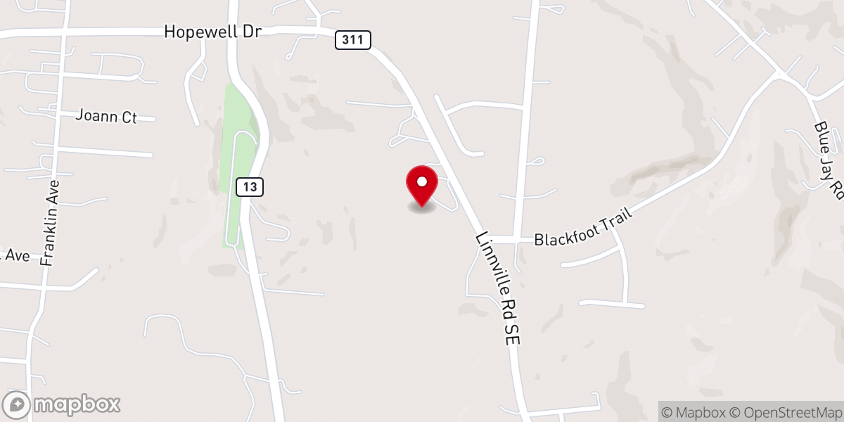 Map showing location of Christian Academy of Heath