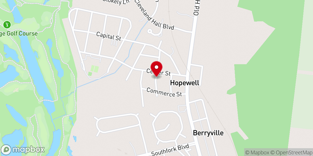 Map showing location of Maranatha Church