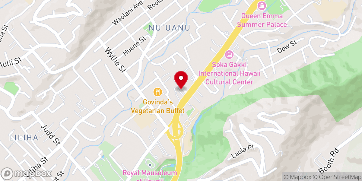 Map showing location of First Unitarian Church
