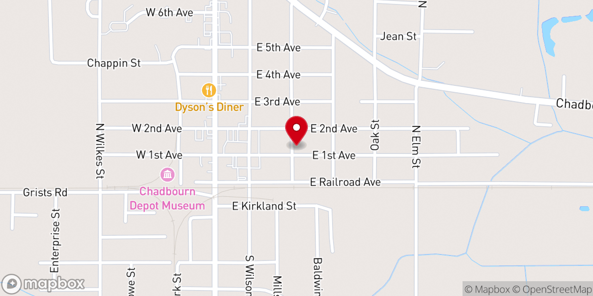 Map showing location of United Holy Temple Church