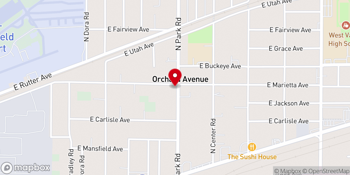 Map showing location of St. Paschal Catholic Church