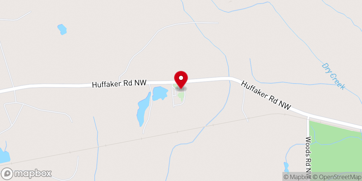 Map showing location of Mt. Alto Baptist Church
