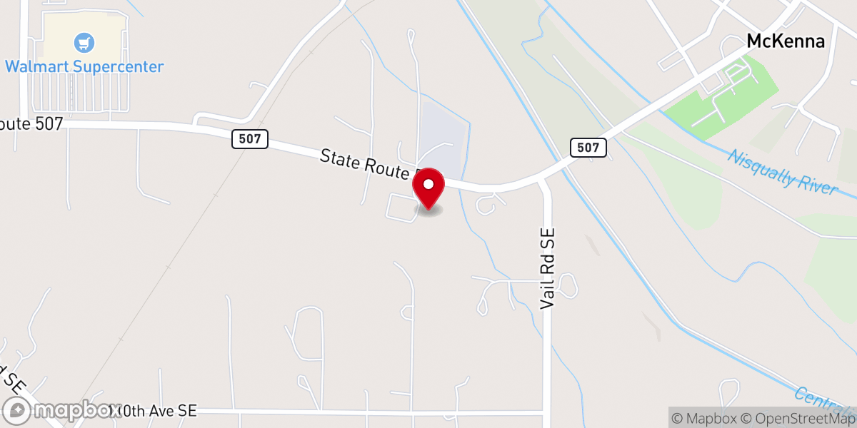 Map showing location of Prairie Baptist Fellowship
