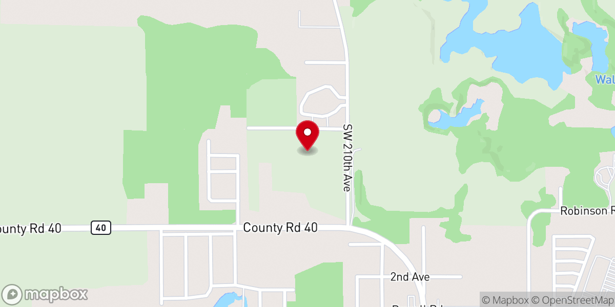 Map showing location of First Baptist Church of Dunnellon