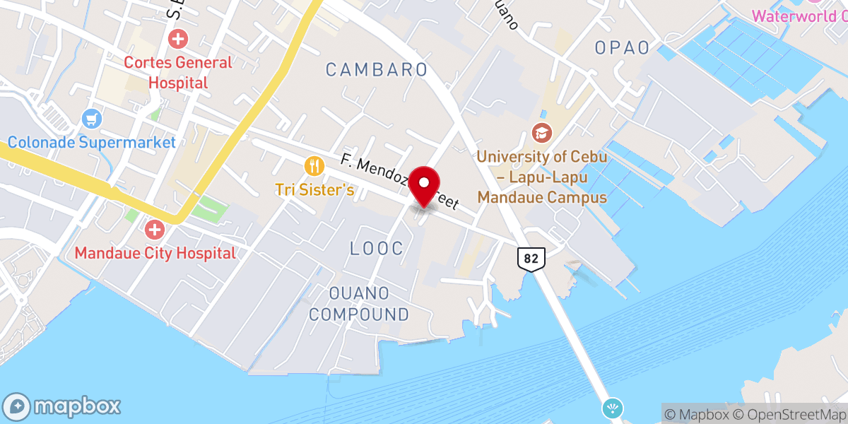 Map showing location of World In Need Baptist Church Looc