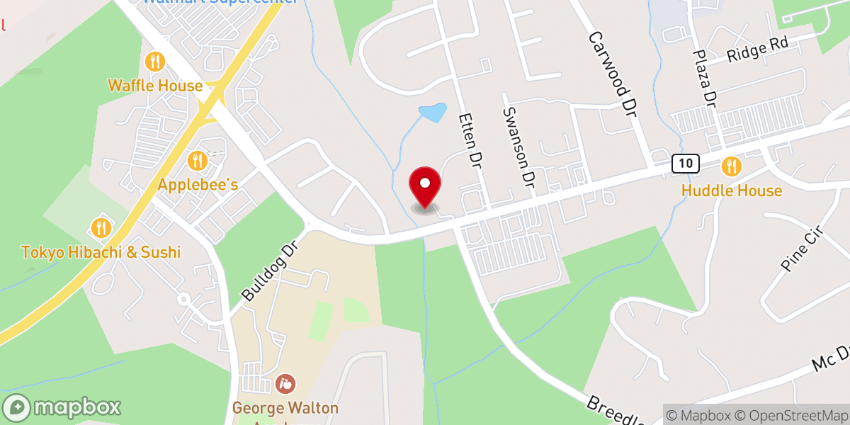 Map showing location of Charismatic Christian Center
