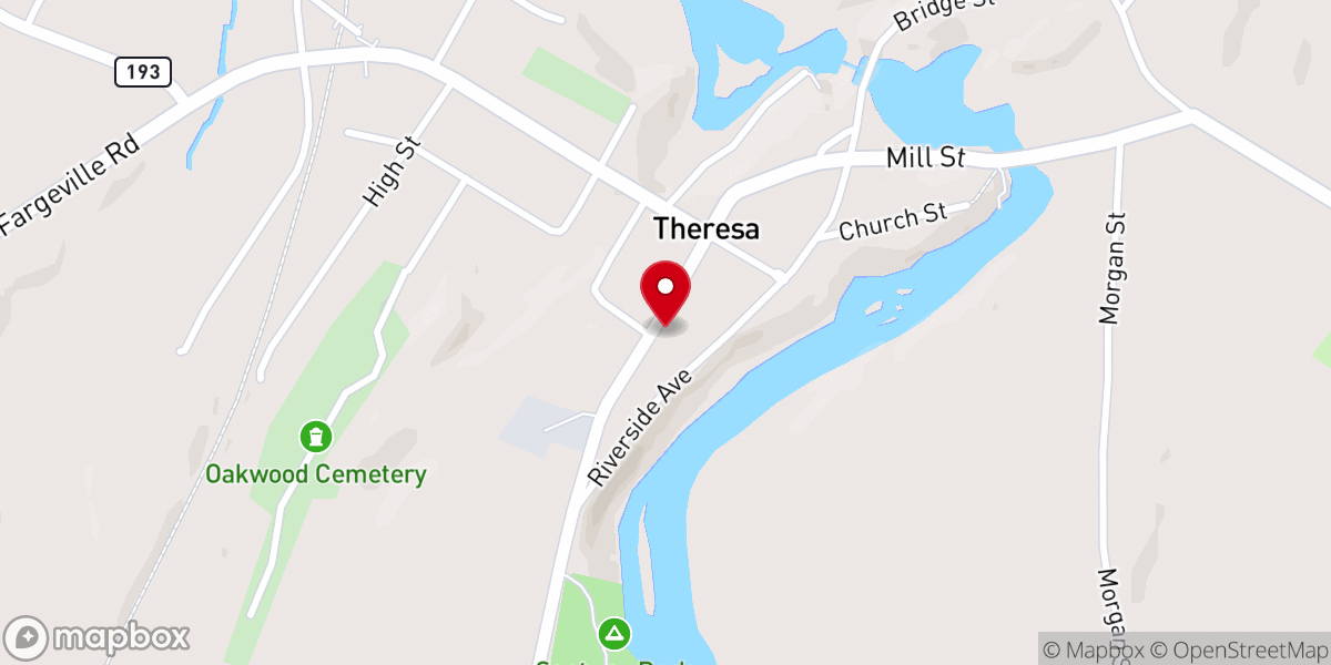 Map showing location of North Jefferson Christian Fellowship