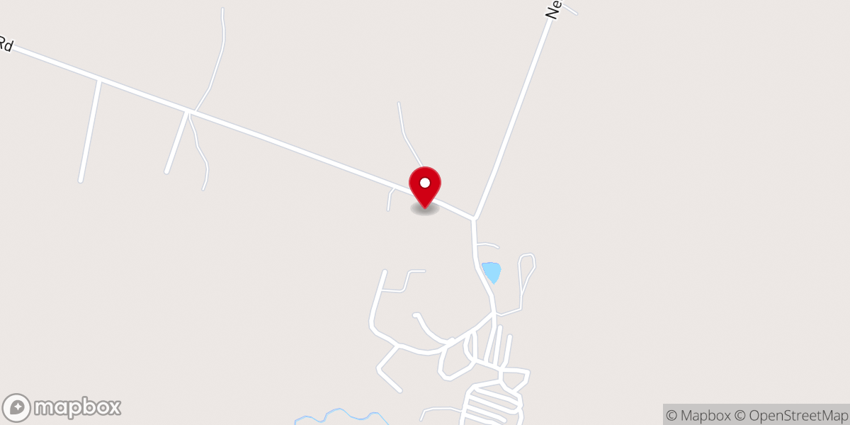 Map showing location of Red Cabin Bible Church