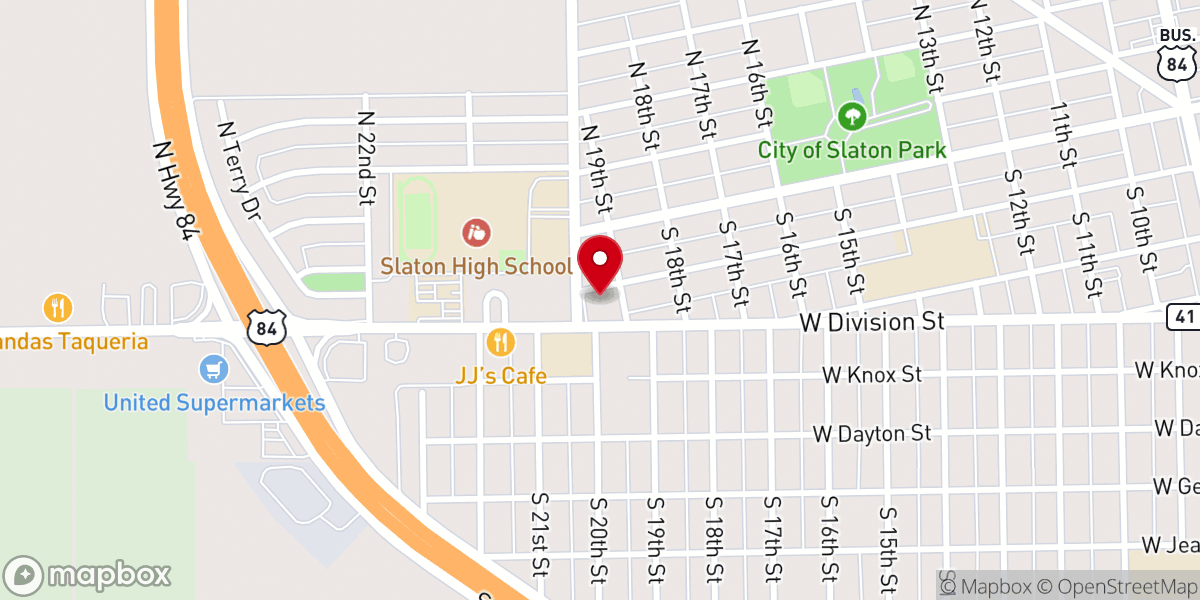 Map showing location of St Joseph Church