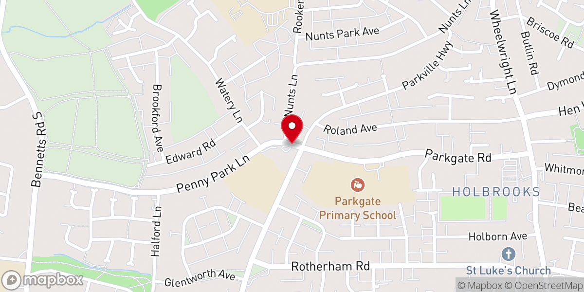 Map showing location of Holy Family Catholic Church Coventry