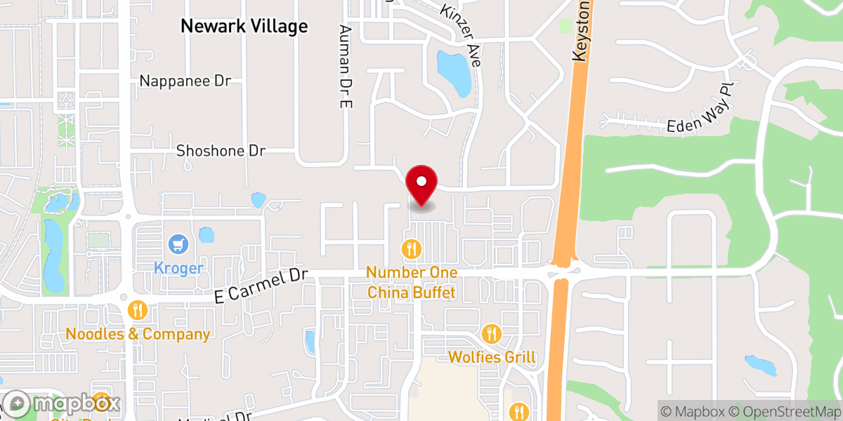 Map showing location of Gathering in Carmel