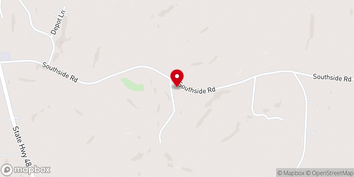 Map showing location of Sulphur Springs AME Church