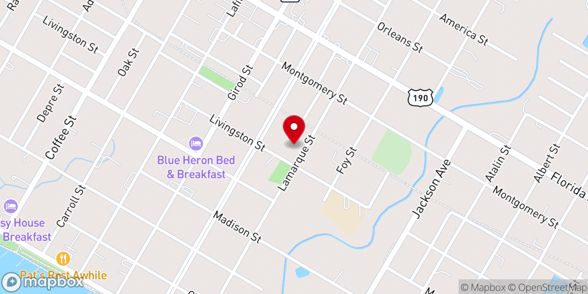 Map showing location of Morning Star Baptist Church