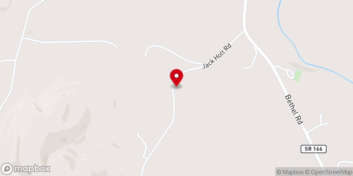 Map showing location of Anthony Hill M.B. Church