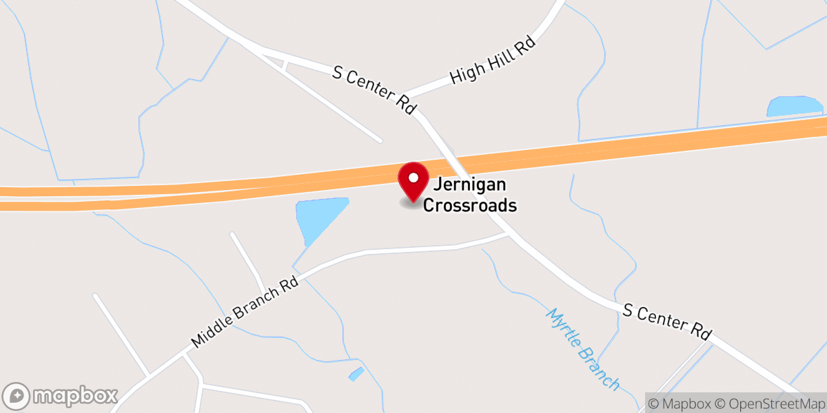 Map showing location of Redeemed Cathedral Missionary Baptist Church