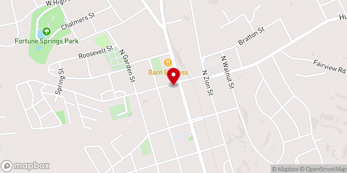 Map showing location of First United Methodist Church