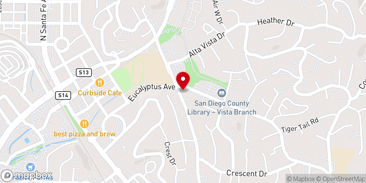 Map showing location of Arise Presbyterian Church