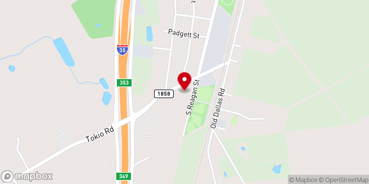 Map showing location of Church of Christ of West