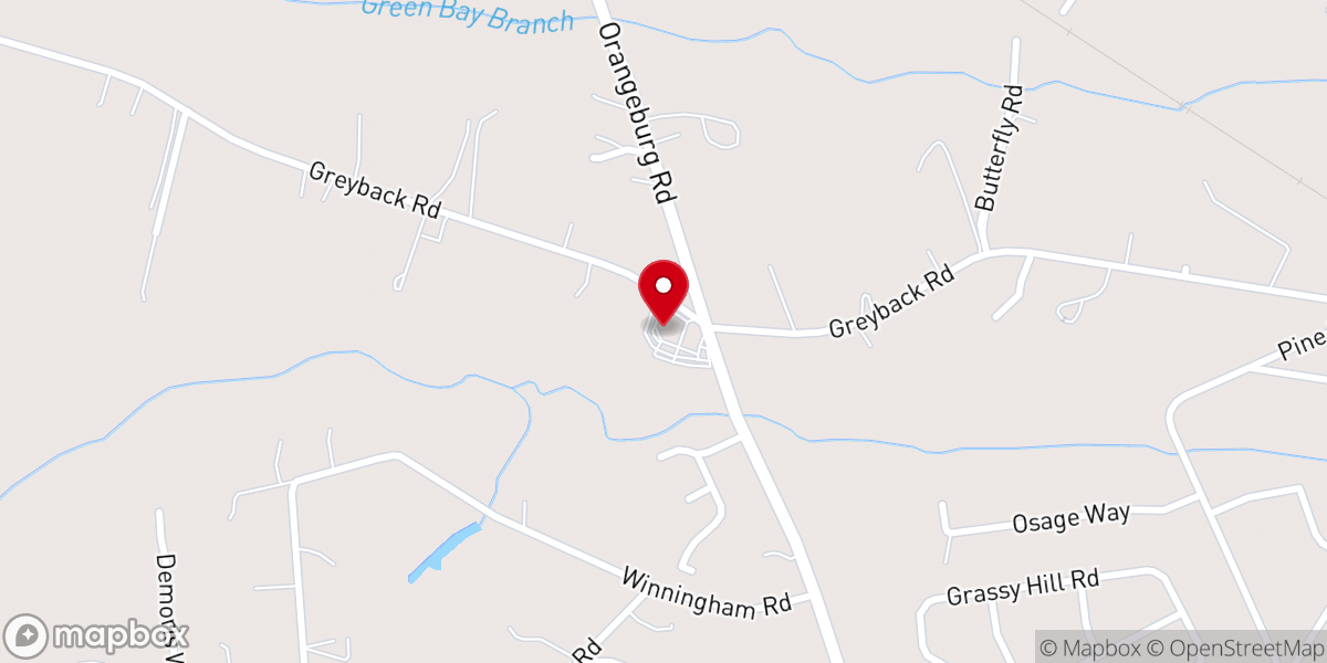 Map showing location of Camel United Methodist Church