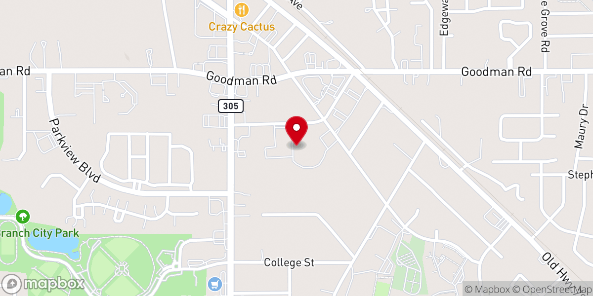 Map showing location of 4K - First Baptist Church Olive Branch