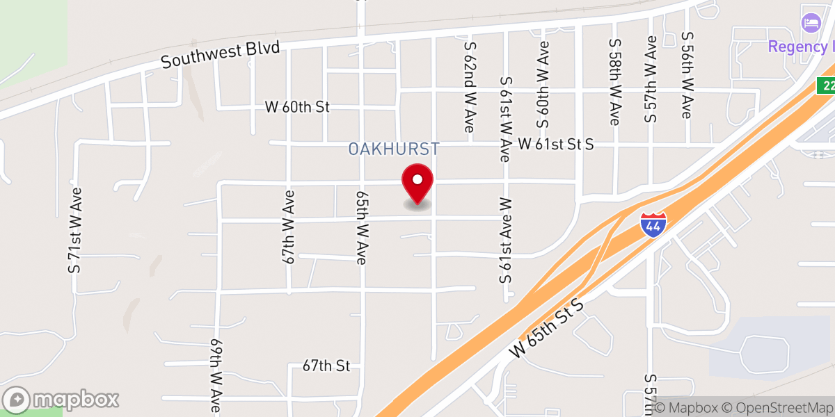 Map showing location of Welcome Home Freewill Baptist