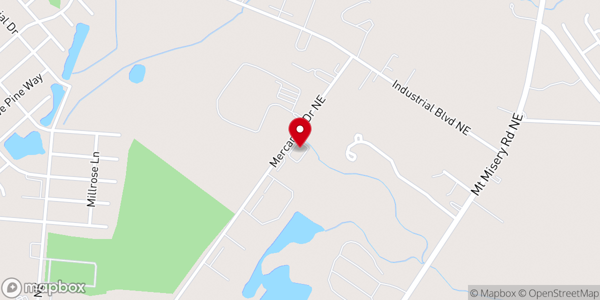 Map showing location of Bridge of Life Community Church