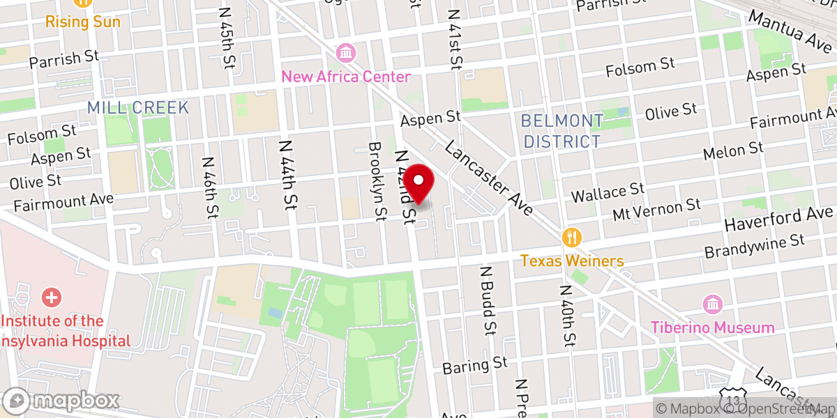 Map showing location of West Philadelphia Assembly