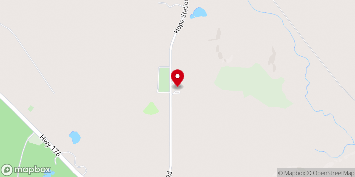 Map showing location of St. John Lutheran Church