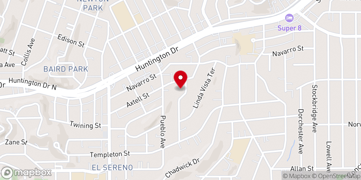 Map showing location of All Saints Catholic Church