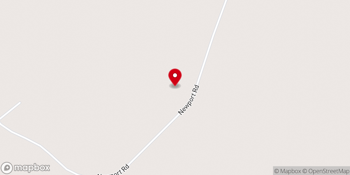Map showing location of Newport Church