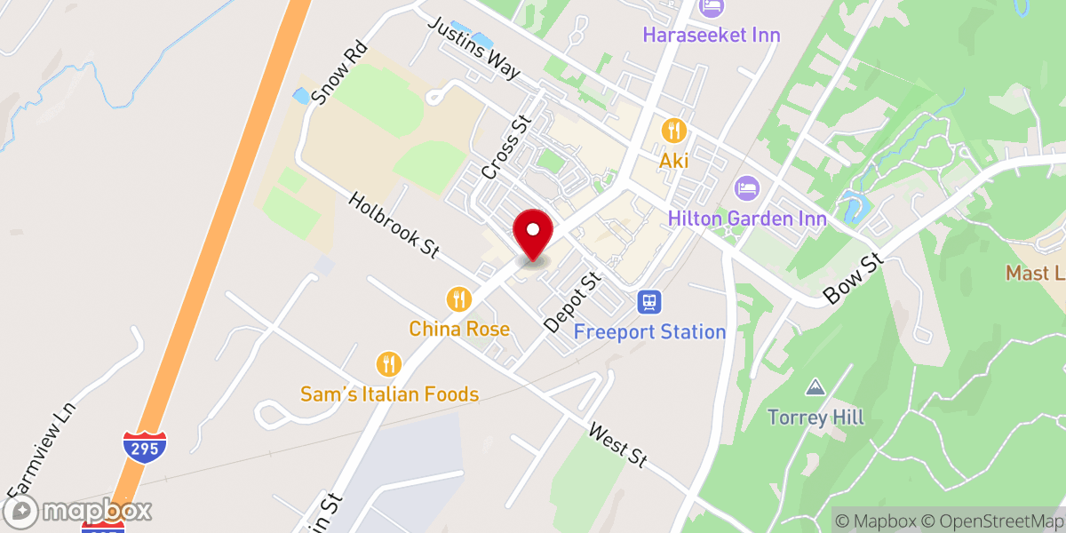 Map showing location of Meetinghouse Arts