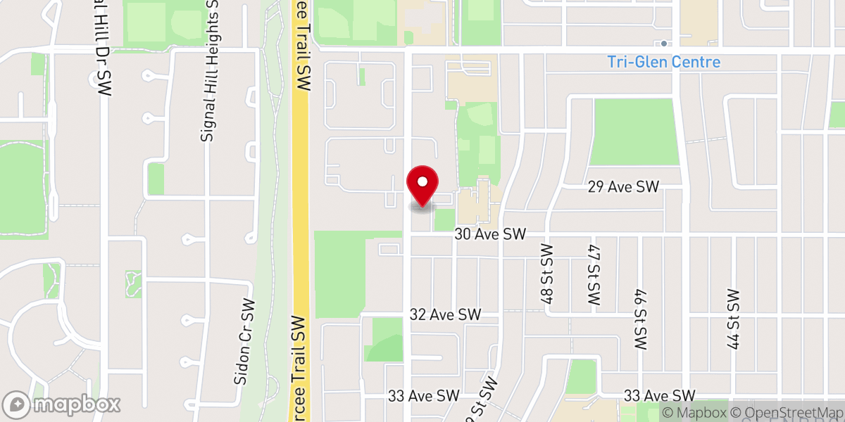 Map showing location of Rainbow Christian Church