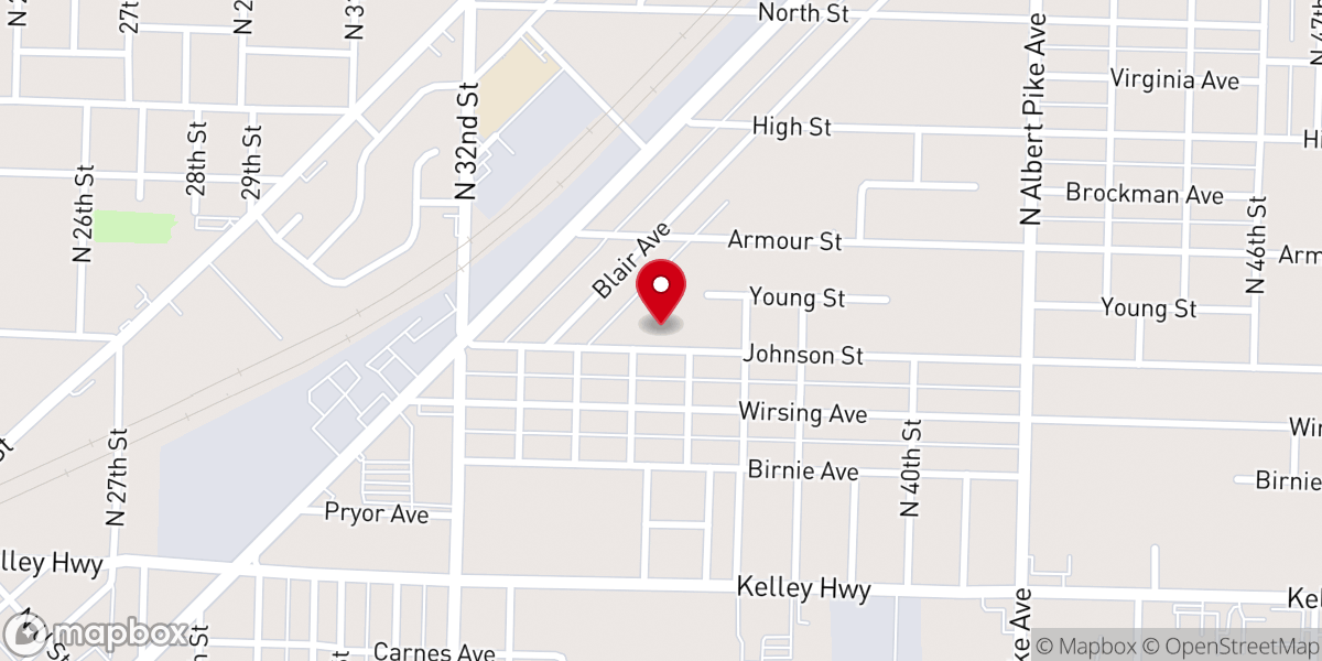 Map showing location of King Solomon Missionary Baptist Church