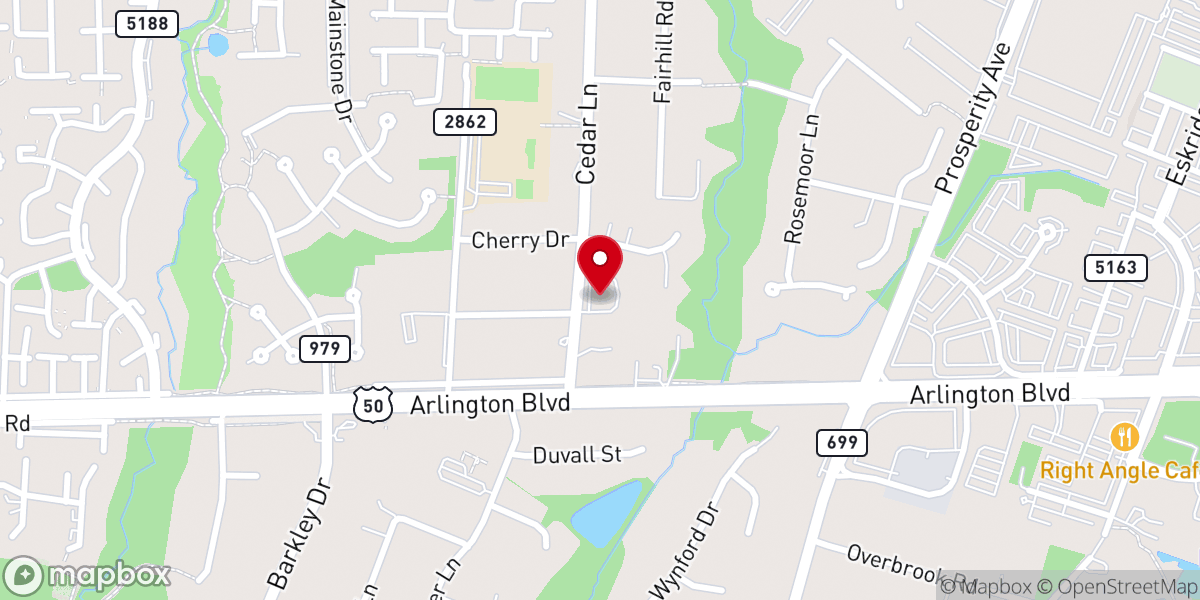 Map showing location of Bruen Chapel United Methodist