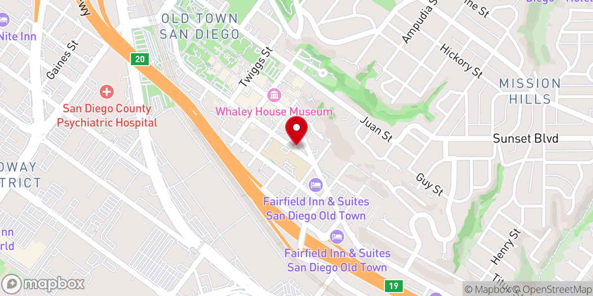 Map showing location of First Ecumenical United Church